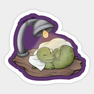 Sleepy Lizard Sticker